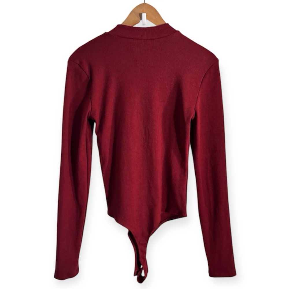 Quarter Zip Ribbed Bodysuit - Picture 4 of 4